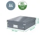 LEITZ Click&Store Caja Organizadora Mediana Blanca