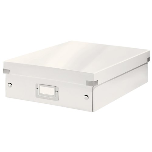 Caja Para Almacenamiento Leitz Click&Store Organizadora 85% Carton Reciclado Mediana 280X100X370 Mm Blanco Caja Para Almacenamiento Leitz Click&Store Organizadora 85% Carton Reciclado Mediana 280X100X370 Mm Blanco