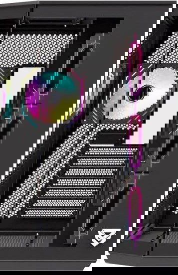 Nfortec Caja Gaming Semitorre ATX Nfortec Pulsar - Con 4 Ventiladores A-RGB, Panel Lateral de Cristal Templado, USB Tipo C, Compatible GPU 385 mm