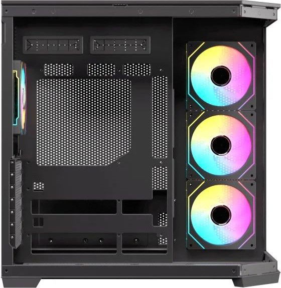 Nfortec Caja Gaming Semitorre ATX Nfortec Pulsar - Con 4 Ventiladores A-RGB, Panel Lateral de Cristal Templado, USB Tipo C, Compatible GPU 385 mm