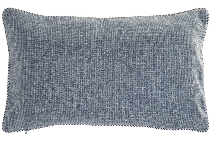 DKD Home Decor Cojin Atlantico Azul Blanco 60 x 10 x 35 cm (2 Unidades)