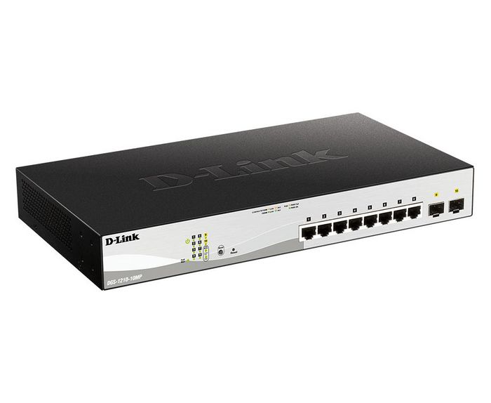D-Link DGS-1210-10MP Switch Gestionable de 10 Puertos con PoE+ y SFP D-Link DGS-1210-10MP Switch Gestionable de 10 Puertos con PoE+ y SFP