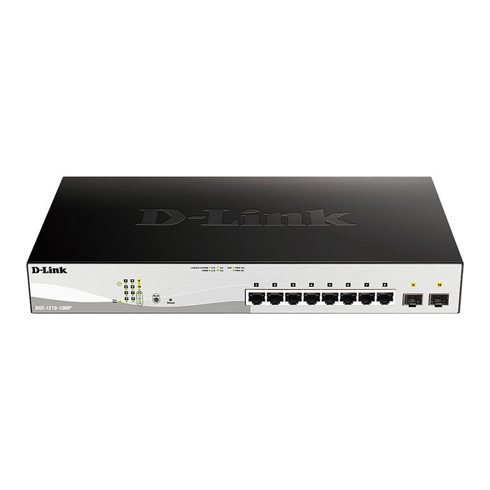 D-Link DGS-1210-10MP Switch Gestionable de 10 Puertos con PoE+ y SFP D-Link DGS-1210-10MP Switch Gestionable de 10 Puertos con PoE+ y SFP
