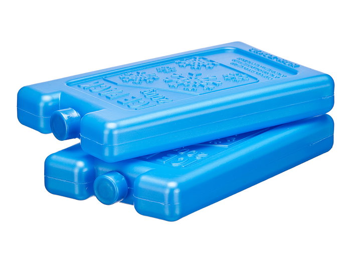 Leknes Set 2 Bloques Acumulador Frío 200ml, Azul, Plástico (PE), Dimensiones 15 x 8.5 x 2.2 cm (Set de 24)