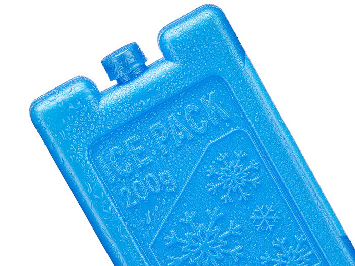 Leknes Set 2 Bloques Acumulador Frío 200ml, Azul, Plástico (PE), Dimensiones 15 x 8.5 x 2.2 cm (Set de 24)