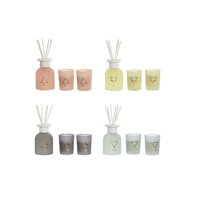 DKD Home Decor Set de 3 Ambientadores Mikado de Cristal 100 ml Urban DKD Home Decor Set de 3 Ambientadores Mikado de Cristal 100 ml Urban