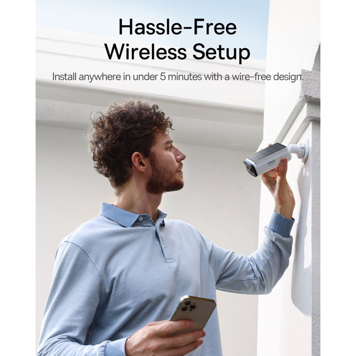 Baseus Security S1 Lite Outdoor Camera 2K Blanca