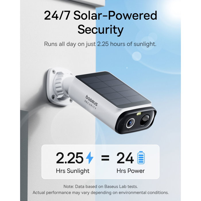 Baseus Security S1 Lite Outdoor Camera 2K Blanca