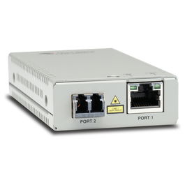Allied Telesis Mini Media Converter Gigabit Ethernet, 10/100/1000Base-T to 1000Base-SX Multimode, Conector LC, Modelo Compatible Red