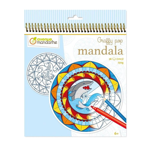 Libro De Colorear Avenue Mandarine Mandala Chico 160G 36H Libro De Colorear Avenue Mandarine Mandala Chico 160G 36H