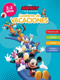 CLIPER Cuaderno de vacaciones Mickey. 2-3 años (Aprendo con Disney)