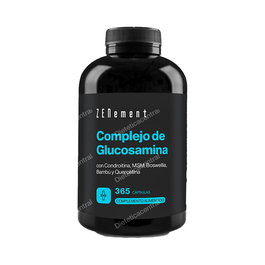 ZENEMENT Complejo de Glucosamina 365 Cápsulas - Cuidado Articulaciones, Condroitina, MSM, Boswellia, Bambú