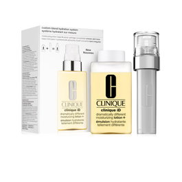ID Set Clinique: Clinique iD Active Cartridge - Uneven, Paraben-Free, Even Tone & Brighten, Concentrate, For Face & Neck, 10 ml + Clinique iD Dramatically Different Lotion+, Fragrance Free, Moisturizing, Day & Night, Lotion, For Face, 115 ml