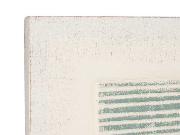 Giftdecor Lienzo Relieve Rayas Turquesa 60 x 110 cm (Set de 2)