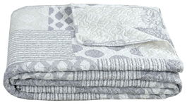 DKD Home Decor Colcha Beige Patchwork Poliester 260 x 1 x 240 cm