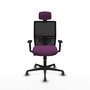 PIQUERAS Y CRESPO Silla de oficina Yunquera con mecanismo Sincro/Traslack Morado y Negro