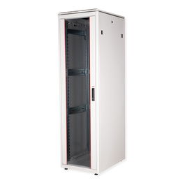 ROLINE Rack de Red 19 Pulgadas 42U Gris, Gabinete Independiente, Ancho 600mm Profundidad 800mm, 600 kg Capacidad, 26.21.0063