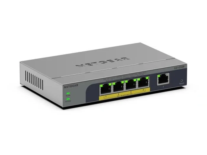 NETGEAR GS105EP Switch no administrado Gigabit Ethernet 5 puertos PoE NETGEAR GS105EP Switch no administrado Gigabit Ethernet 5 puertos PoE