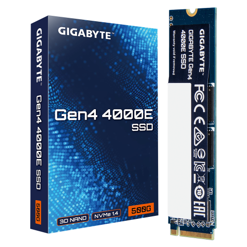 GIGABYTE Gen4 4000E 500 GB M.2 NVMe PCIe 4.0