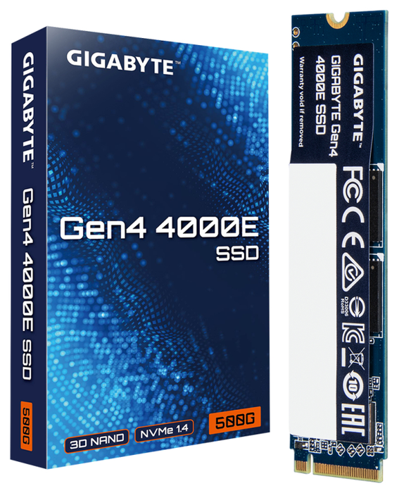 GIGABYTE Gen4 4000E 500 GB M.2 NVMe PCIe 4.0
