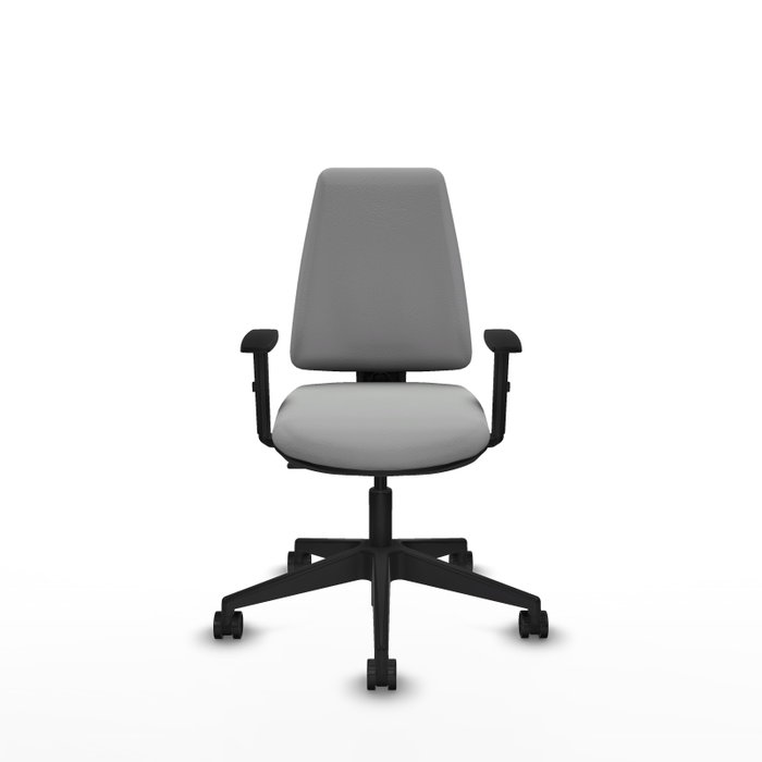 PIQUERAS Y CRESPO Silla de oficina Elche Gris claro con Brazos 1D