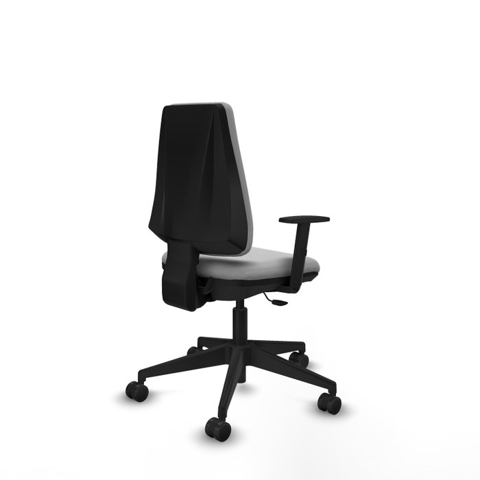 PIQUERAS Y CRESPO Silla de oficina Elche Gris claro con Brazos 1D