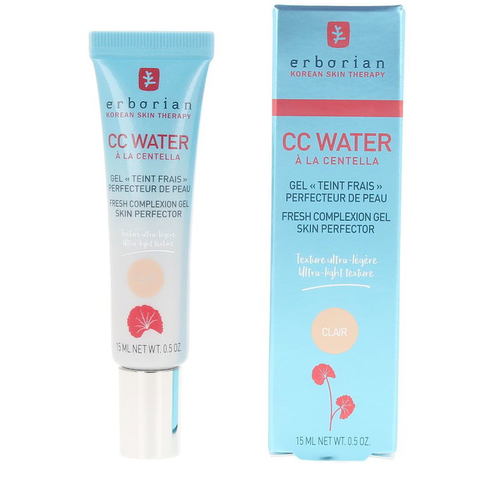 Erborian CC WATER À LA CENTELLA ASIATICA Gel Refrescante Matificante Claro 15 ml