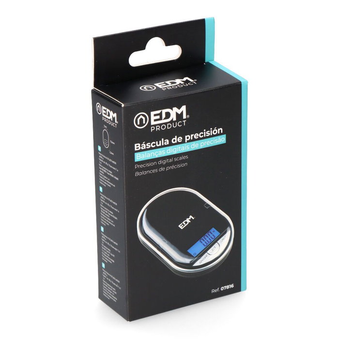Edm Báscula de Precisión Digital 200gr con Función de Conteo de Piezas