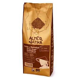 Alternativa 3 Cafe Origen Sumatra Raja Gayo Grano 500 Gr Bio Tueste Natural 100% Arabica