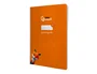 Liderpapel Cuaderno espiral A4 Pautaguía tapa dura 80 hojas 90gr cuadro pautado 4mm color naranja