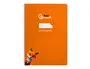 Liderpapel Cuaderno espiral A4 Pautaguía tapa dura 80 hojas 90gr cuadro pautado 4mm color naranja