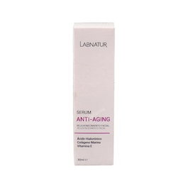 LABNATUR BIO Sérum Facial Ácido Hialurónico 30 ml - Colágeno Marino y Células Madre de Argán para Piel Madura