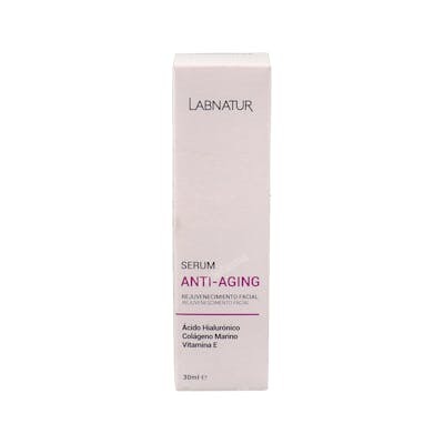 LABNATUR BIO Sérum Facial Ácido Hialurónico 30 ml - Colágeno Marino y Células Madre de Argán para Piel Madura