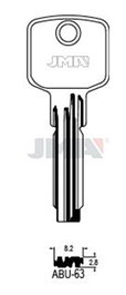 JMA Llaves de Seguridad Latón Modelo ABU-63 (Caja de 10)
