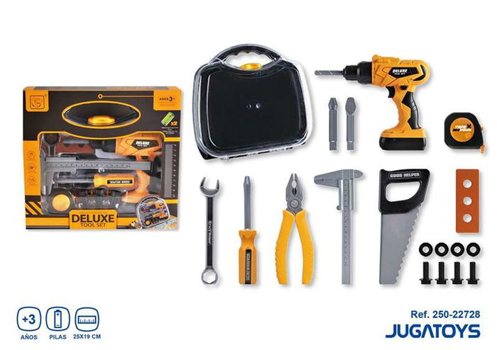 Set de herramientas electricas en maletin 19 piezas 31x28x8 cm Set de herramientas electricas en maletin 19 piezas 31x28x8 cm