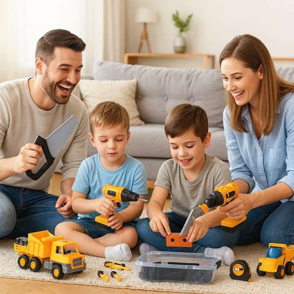 Jugatoys Set de Herramientas eléctricas en maletín 19 piezas