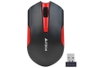 A4Tech V-TRACK G3-200N-1 Ratón Inalámbrico Óptico 1200 DPI Color Negro Rojo