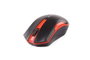 A4Tech V-TRACK G3-200N-1 Ratón Inalámbrico Óptico 1200 DPI Color Negro Rojo