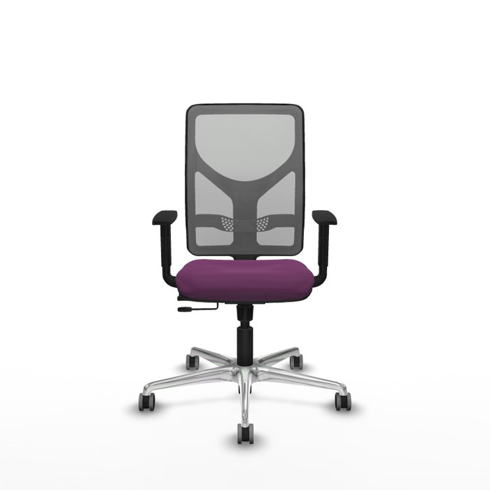 PIQUERAS Y CRESPO Silla de oficina Motilla con mecanismo Sincro/Traslack, Morado y Gris