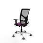 PIQUERAS Y CRESPO Silla de oficina Motilla con mecanismo Sincro/Traslack, Morado y Gris