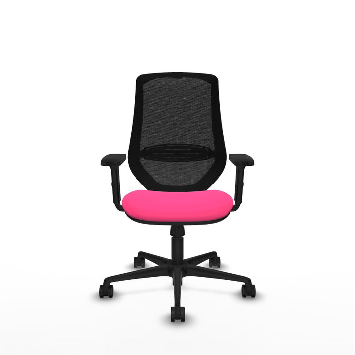 PIQUERAS Y CRESPO Silla de oficina Mardos con mecanismo Sincro, Rosa y Negro PIQUERAS Y CRESPO Silla de oficina Mardos con mecanismo Sincro, Rosa y Negro