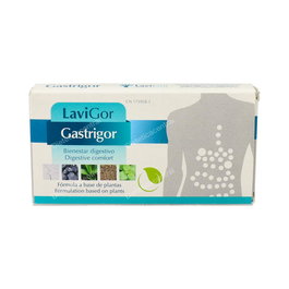 LAVIGOR Gastrigor 40Caps. Suplemento para Dolores Abdominales, Flatulencia, Vientre Hinchado, Eructos, Ardor, Acidez y Mal Aliento