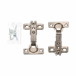 Edm Bisagra de cazoleta recta Bc01 de acero zincado 26 mm (2 uds)