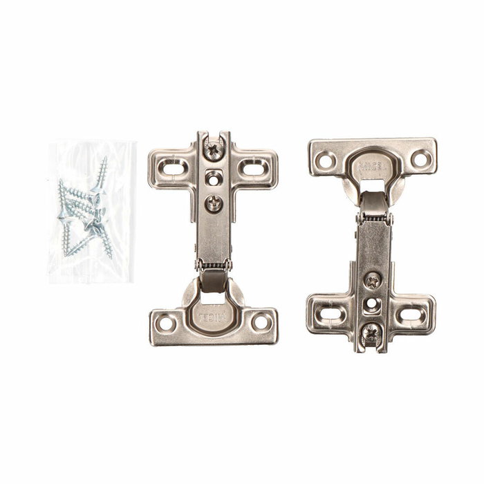 Edm Bisagra de cazoleta recta Bc01 de acero zincado 26 mm (2 uds) Edm Bisagra de cazoleta recta Bc01 de acero zincado 26 mm (2 uds)