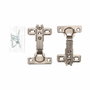 Edm Bisagra de cazoleta recta Bc01 de acero zincado 26 mm (2 uds)