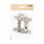 Edm Bisagra de cazoleta recta Bc01 de acero zincado 26 mm (2 uds)
