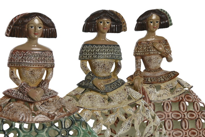 DKD Home Decor Figura de Resina y Metal Menina Damas Surtida DKD Home Decor Figura de Resina y Metal Menina Damas Surtida