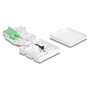 DeLOCK Caja de conexión de fibra óptica 2 x SC/APC Simplex con cable de 20 m