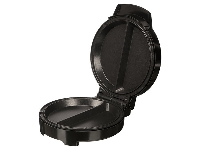 Argon Máquina de Tortillas 1000W, Acero Inoxidable, Negro y Gris, Control Automático de Temperatura (Set de 6)