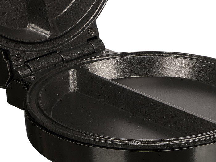 Argon Máquina de Tortillas 1000W, Acero Inoxidable, Negro y Gris, Control Automático de Temperatura (Set de 6)